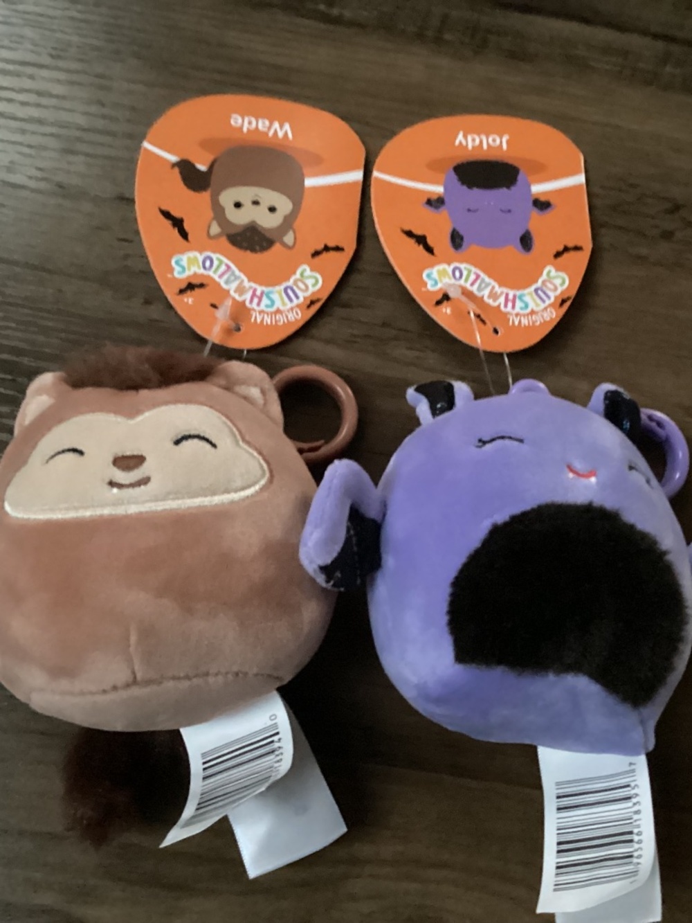 Original Squishmallows Joldy & Wade 3.5” Plush Clip Bundle New with tag